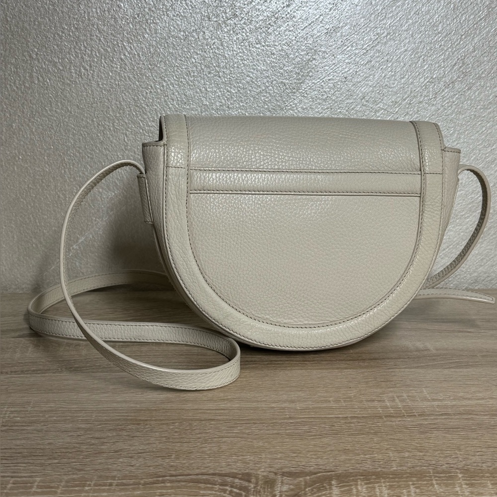 **Tory Burch Pebbled Leather Crossbody Bag in Light Beige - Picture 4 of 17